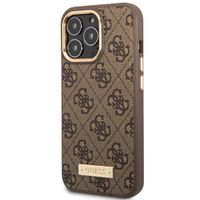 Guess Coque 4G Logo Monogram MagSafe Apple iPhone 14 Pro - Brun