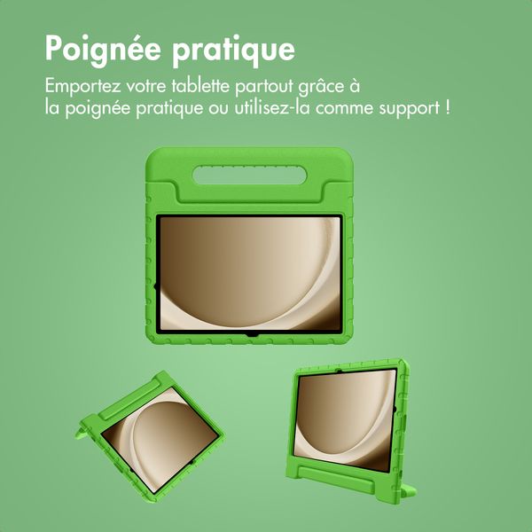 imoshion Coque kidsproof avec poignée Samsung Galaxy Tab A11 Plus / A9 Plus - Vert