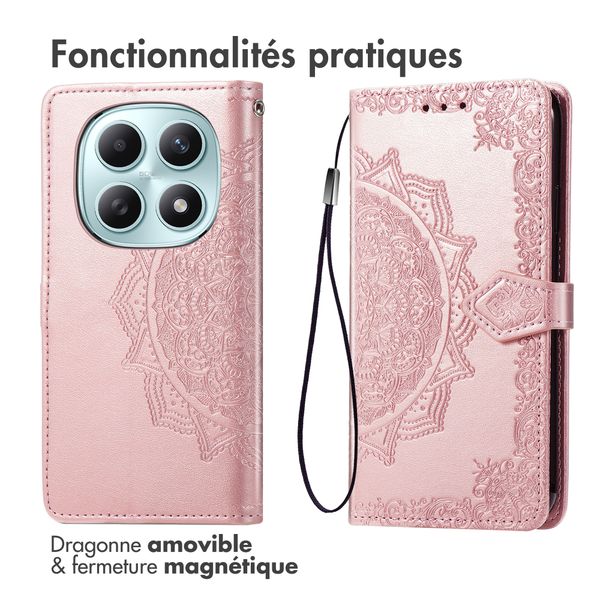 imoshion Etui de télephone Mandala Xiaomi Redmi Note 15 (4G) - Rose Gold