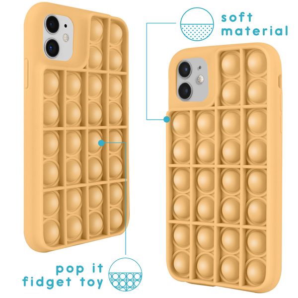 imoshion Pop It Fidget Toy - Coque Pop It iPhone 11 - Dorée