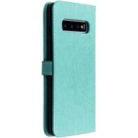 Etui de téléphone portefeuille Mandala Samsung Galaxy S10