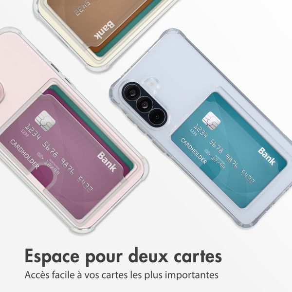 imoshion Coque silicone avec porte-cartes Samsung Galaxy A37 (5G) - Transparent