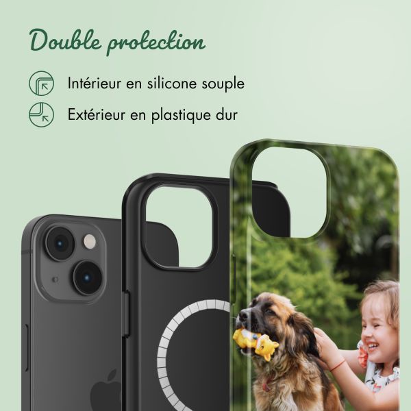 Concevez votre propre coque Tough avec MagSafe Apple iPhone 14 - Blanc