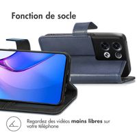 imoshion Étui de télephone portefeuille Oppo Reno 8 Pro 5G - Bleu foncé
