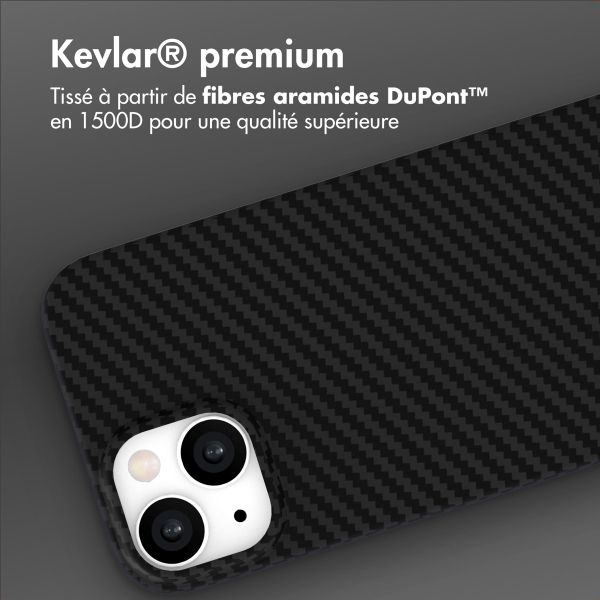 Accezz Coque Kevlar MagSafe Apple iPhone 15 - Noir