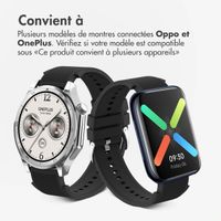 imoshion Bracelet en silicone OnePlus Watch 3 / 2 / 2R / Oppo Watch X2 / X - Noir