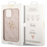 Guess Coque 4G Metal Logo Backcover iPhone 14 Pro Max - Rose