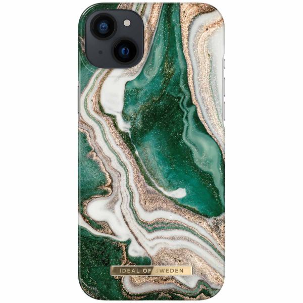 iDeal of Sweden Coque Fashion iPhone 14 Plus - Golden Jade Marble