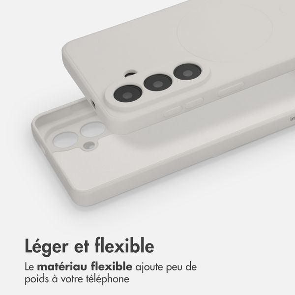 imoshion Coque Couleur avec MagSafe Samsung Galaxy S26 - Beige