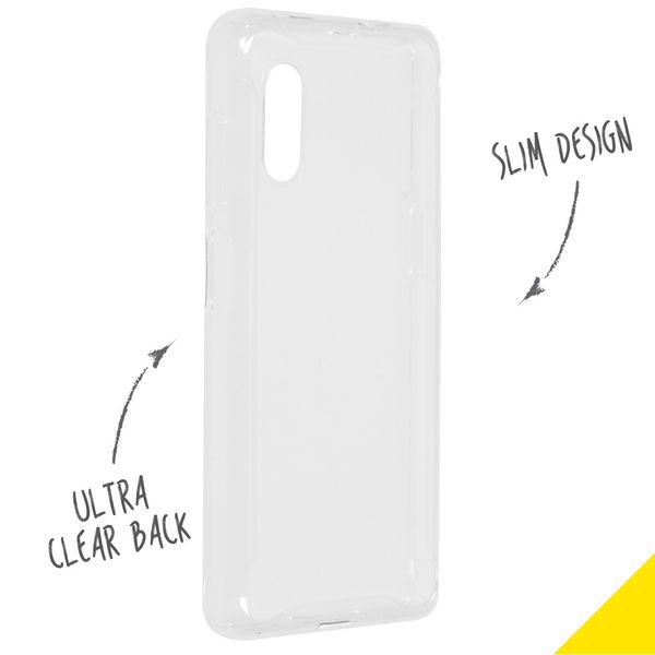 Accezz Coque Clear Samsung Galaxy Xcover Pro - Transparent