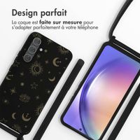 imoshion Coque design en silicone avec cordon Samsung Galaxy A54 (5G) - Sky Black