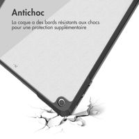 imoshion Coque tablette rigide Trifold iPad 9 (2021) 10.2 pouces / iPad 8 (2020) 10.2 pouces / iPad 7 (2019) 10.2 pouces - Noir