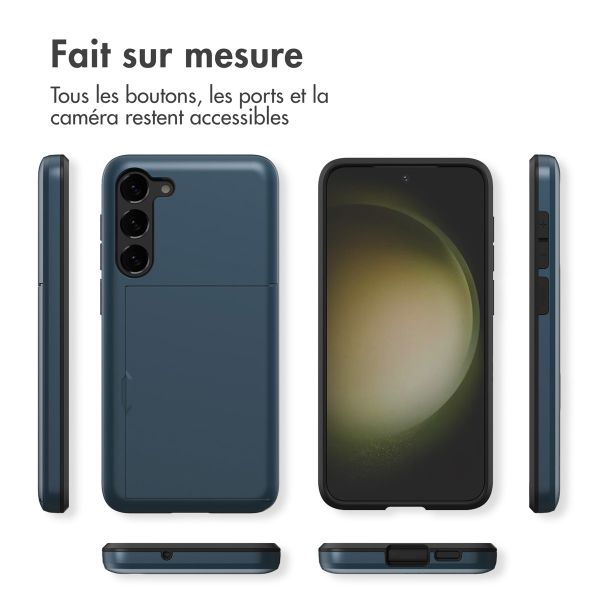 imoshion Coque arrière avec porte-cartes Samsung Galaxy S23 - Bleu foncé