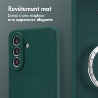 imoshion Coque Couleur avec MagSafe Samsung Galaxy A57 (5G) - Vert foncé