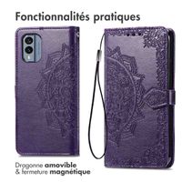 imoshion Etui de téléphone portefeuille Mandala Nokia X30 - Violet