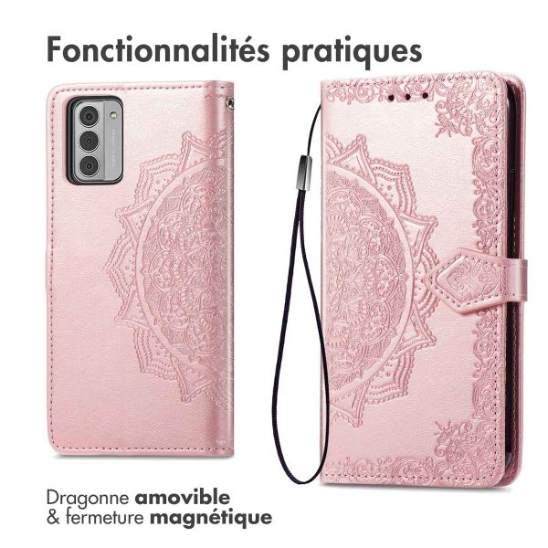 imoshion Etui de télephone Mandala Nokia G42 - Rose Doré