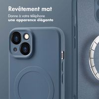 imoshion Coque Couleur avec MagSafe Apple iPhone 14 - Bleu foncé