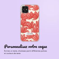 Coque personnalisée avec des fleurs iPhone 11 - Transparent