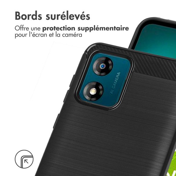 imoshion Coque Brushed Motorola Moto E13 - Noir