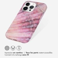 Selencia Aurora Coque Fashion iPhone 14 Pro - ﻿Coque durable - 100 % recyclée - Ocean Shell Purple