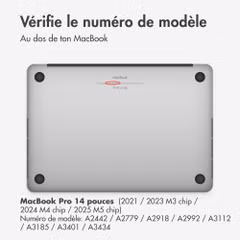 imoshion Coque Laptop Apple MacBook Pro 14 pouces (2021 / 2023 M3 chip / 2024 M4 chip / 2025 M5 chip) - Noir