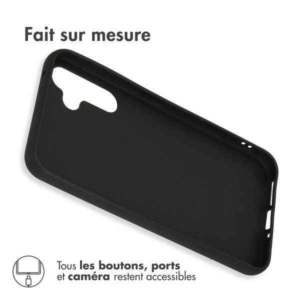 Accezz Coque Couleur Samsung Galaxy A34 (5G) - Noir