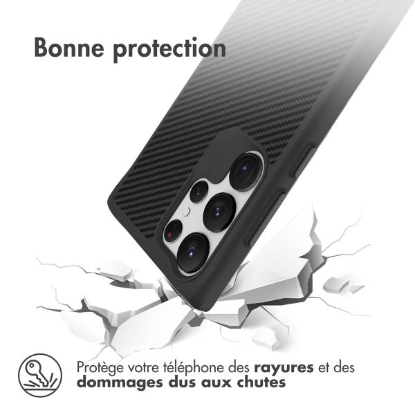 imoshion Rugged Hybrid Carbon Case Samsung Galaxy S23 Ultra - Noir