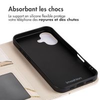 imoshion Étui de téléphone portefeuille Design iPhone 16 - Beige Graphic