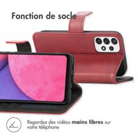 imoshion Étui de téléphone portefeuille Luxe Samsung Galaxy A33 - Rouge