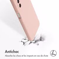 Accezz Coque Liquid Silicone Samsung Galaxy A26 - Rose