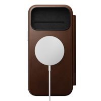 Nomad Étui de télephone portefeuille Modern Leather Folio Apple iPhone 17 Pro Max - Marron