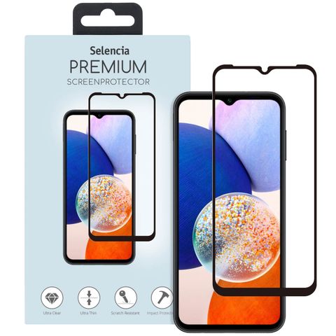 Selencia Protection d'écran premium en verre trempé durci Samsung Galaxy A14 (5G/4G)