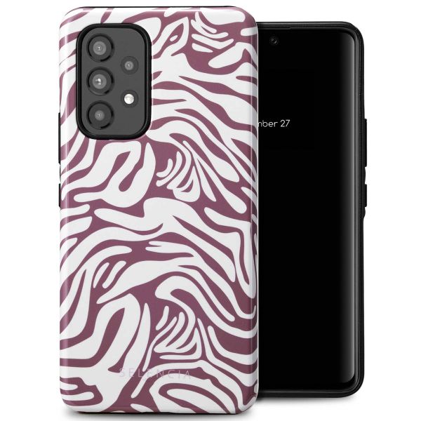 Selencia Coque arrière Vivid Tough Samsung Galaxy A53 - Trippy Swirl Dark Rose