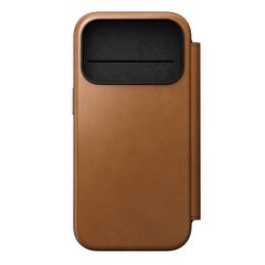 Nomad Étui de télephone portefeuille Modern Leather Folio Apple iPhone 17 Pro - English Tan