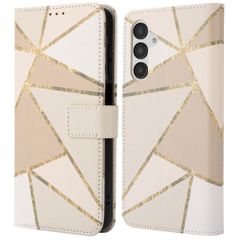 imoshion Étui de télephone portefeuille Design Samsung Galaxy A16 - Beige Graphic