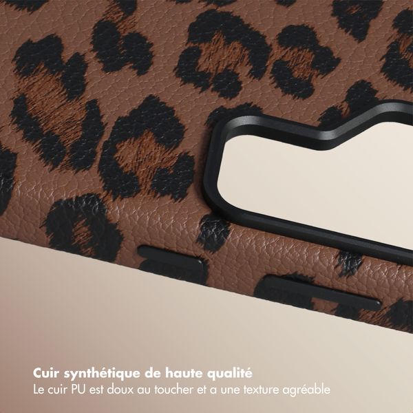 Selencia Coque Sabi imprimé panthère avec MagSafe Samsung Galaxy S26 Ultra - Mocha Brown