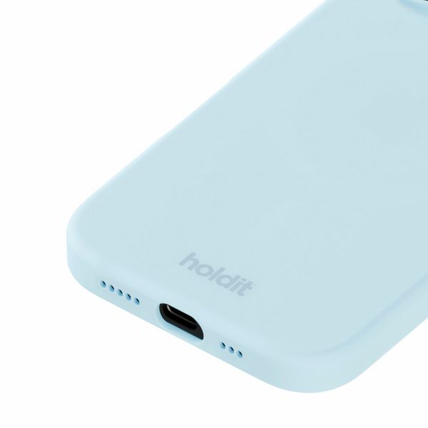 Holdit Coque Silicone iPhone 16 - Mineral Blue