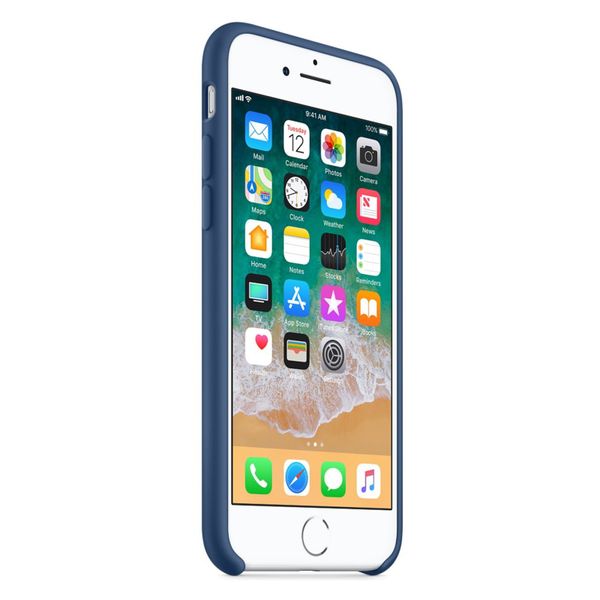 Apple Coque en silicone Apple iPhone SE (2022 / 2020) / 8 / 7 - Blue Cobalt