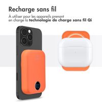 imoshion Batterie externe MagSafe - 10.000 mAh - Batterie externe sans fil - Abricot Crush Orange