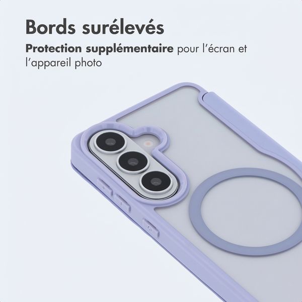 imoshion Bookcase transparente avec MagSafe Samsung Galaxy S26 - Lilas