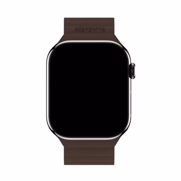 Holdit Bracelet en silicone magnétique Apple Watch | 38/40/41/42 mm - Chocolate / Black