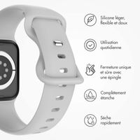 imoshion Bracelet en silicone⁺ Apple Watch Series 1 t/m 11 / SE / Ultra (44/45/46/49 mm) - Taille M/L - Fog