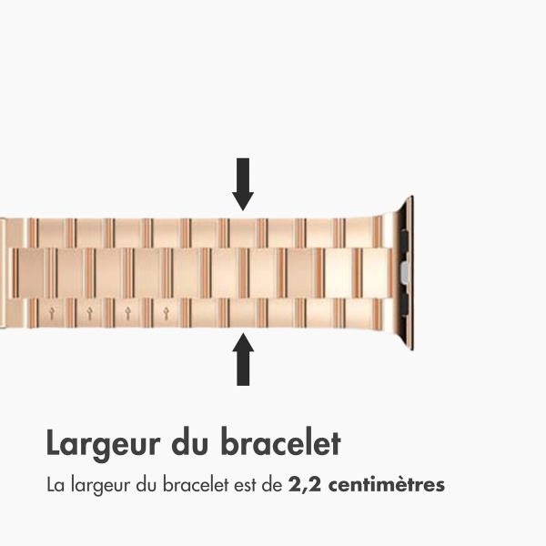 imoshion Bracelet acier Apple Watch | 38/40/41/42 mm - Rose Doré