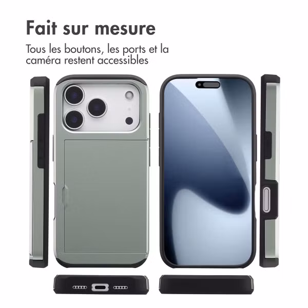 imoshion Coque arrière avec porte-cartes Apple iPhone 17 Pro - Vert