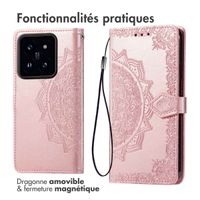 imoshion Etui de télephone Mandala Xiaomi 14T Pro - Rose Doré
