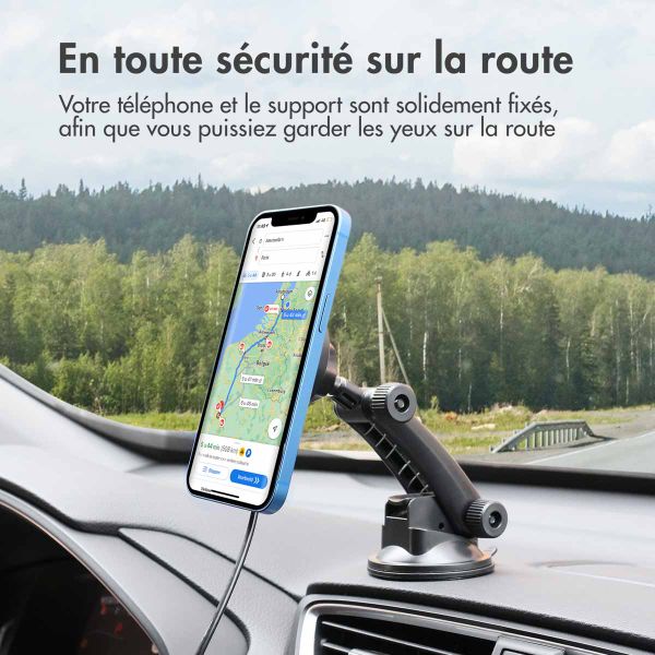 Accezz&#x20;Support&#x20;de&#x20;t&#xE9;l&#xE9;phone&#x20;pour&#x20;voiture&#x20;-&#x20;MagSafe&#x20;-&#x20;Chargeur&#x20;sans&#x20;fil&#x20;-&#x20;Universel&#x20;-&#x20;Tableau&#x20;de&#x20;bord&#x20;et&#x20;pare-brise&#x20;-&#x20;Noir