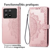 imoshion Etui de télephone Mandala Xiaomi Poco X6 Pro - Rose Doré