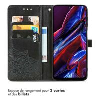 imoshion Etui de téléphone portefeuille Mandala Xiaomi Poco X5 5G - Noir