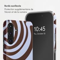 Selencia Coque arrière Vivid avec MagSafe Samsung Galaxy S25 - Dream Swirl Chocolate