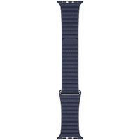 Apple Bracelet Leather Loop Apple Watch Series 1 t/m 11 / SE / Ultra (44/45/46/49 mm) - Taille M - Diver Blue